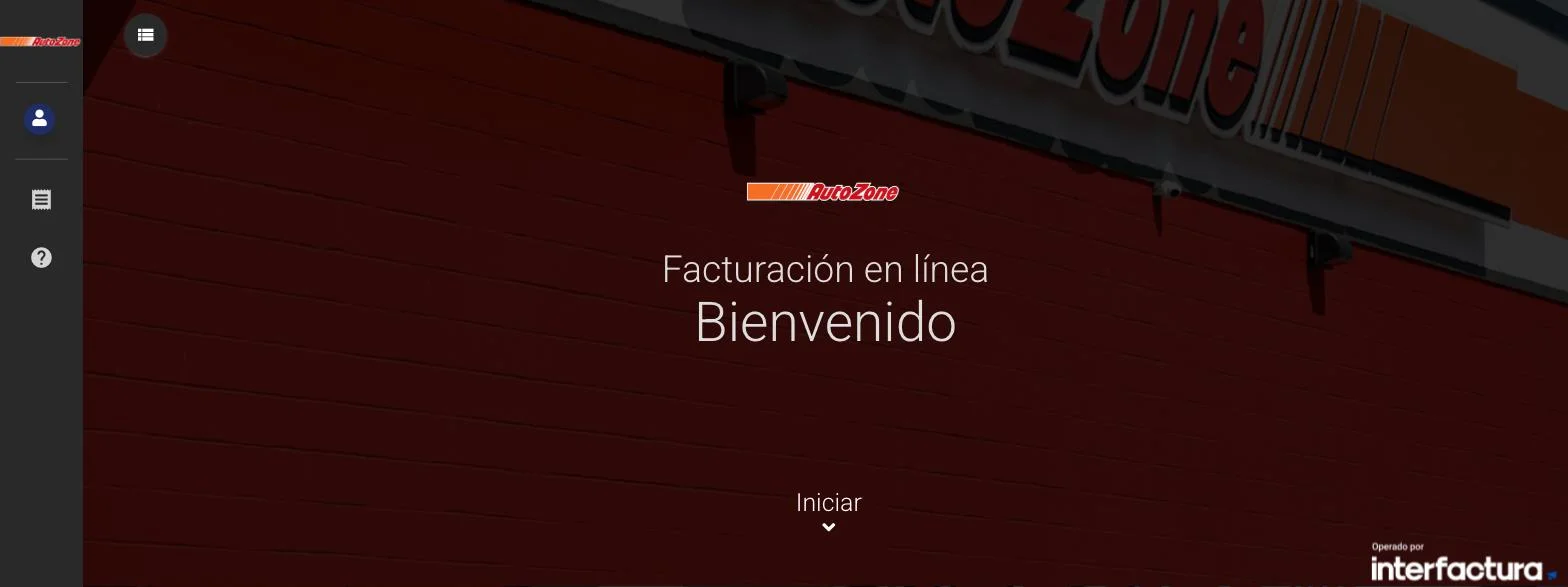 Portal de facturación — captura real