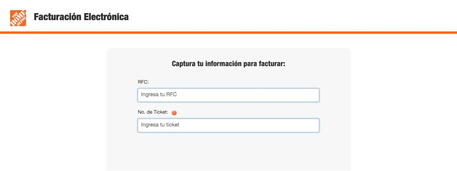 Portal de facturación — captura real